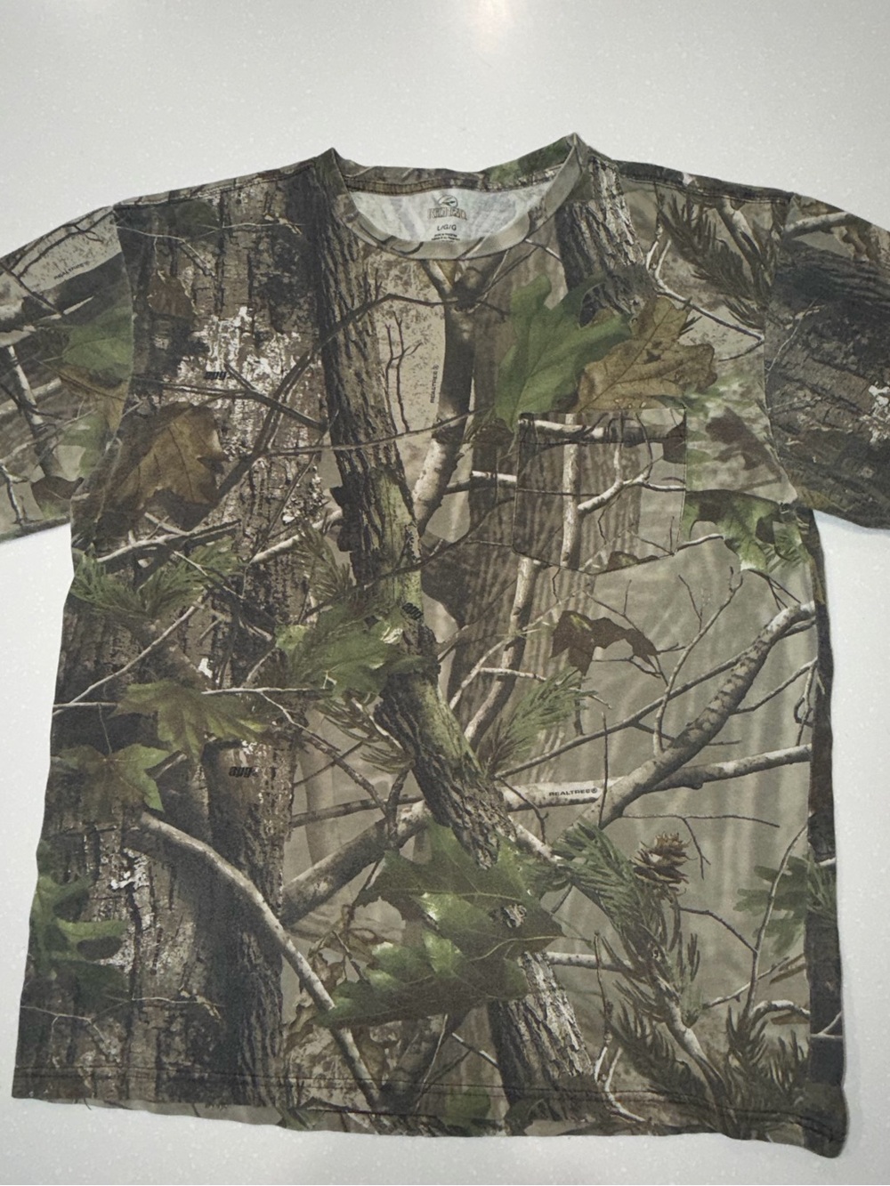 RedHead Men's Short-Sleeve Camo Tee in Green and Brown